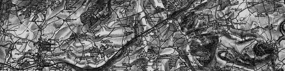 Old map of Soldridge in 1895