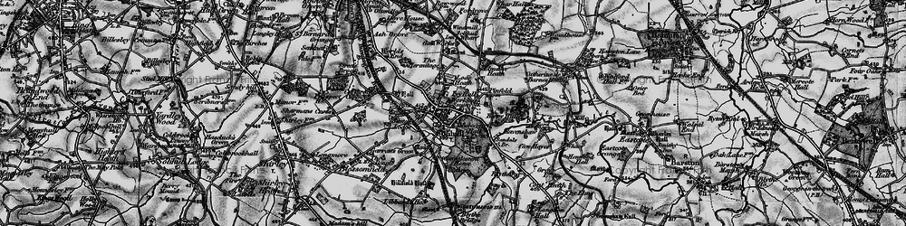 Old map of Solihull in 1899