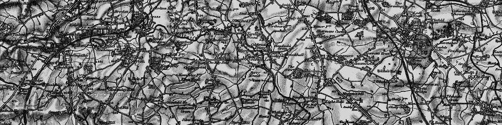 Old map of Solihull Lodge in 1899