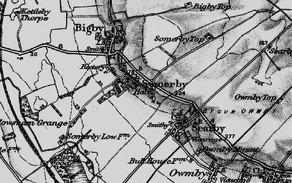 Old map of Bigby Top in 1895