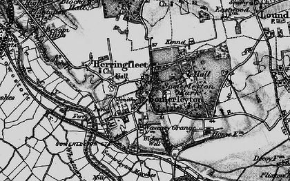 Old map of Somerleyton in 1898