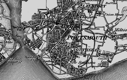 Old map of Somers Town in 1895