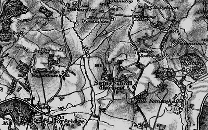 Old map of Somersal Herbert in 1897