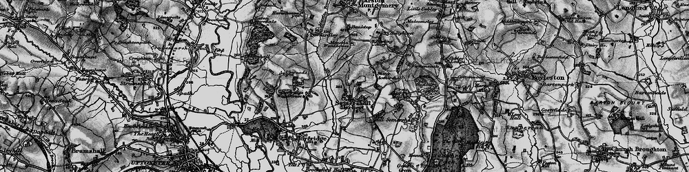 Old map of Somersal Herbert in 1897