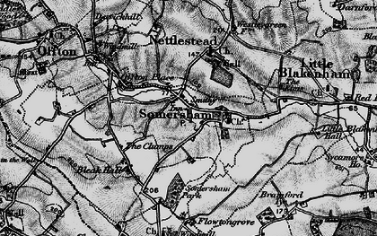 Old map of Somersham in 1896
