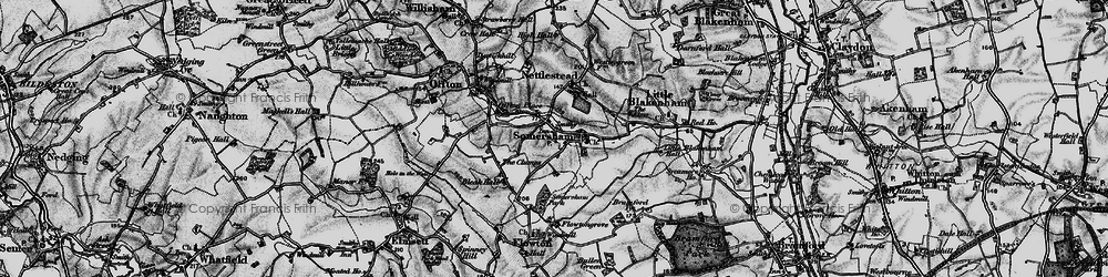 Old map of Somersham in 1896