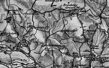 Old map of Somerton in 1895