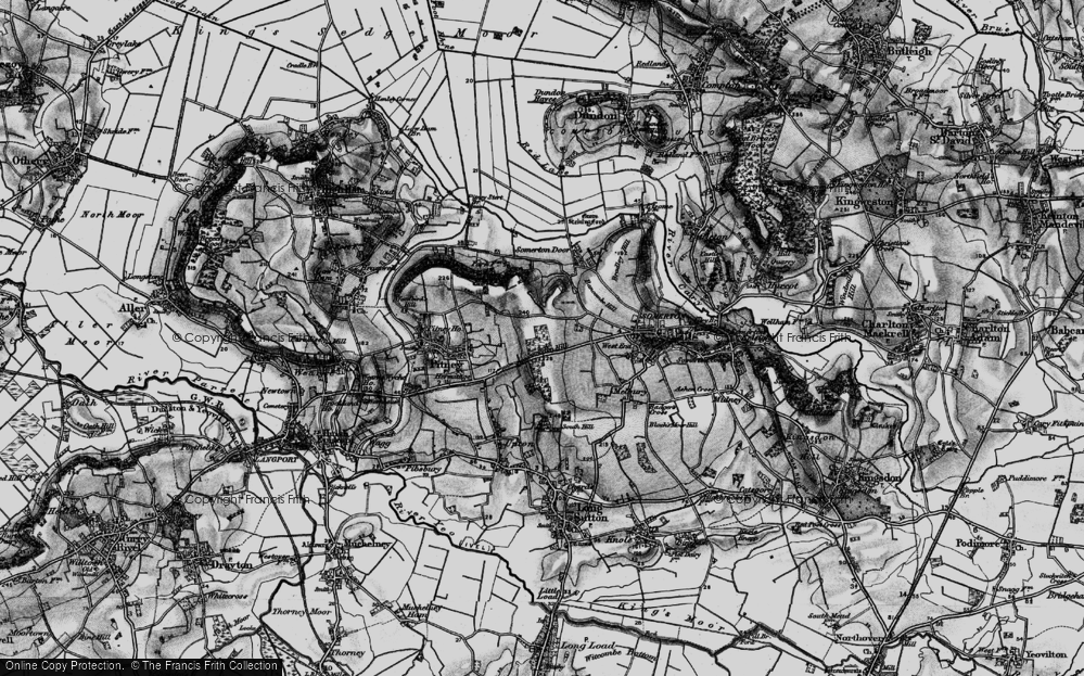 Old Map of Somerton Hill, 1898 in 1898