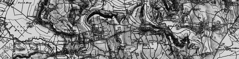 Old map of Somerton Hill in 1898