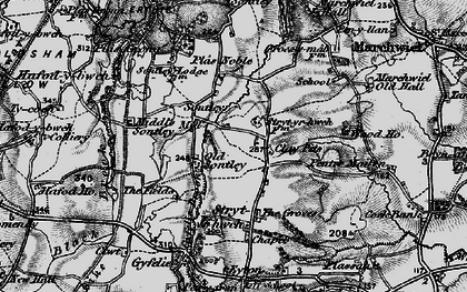 Old map of Sontley in 1897