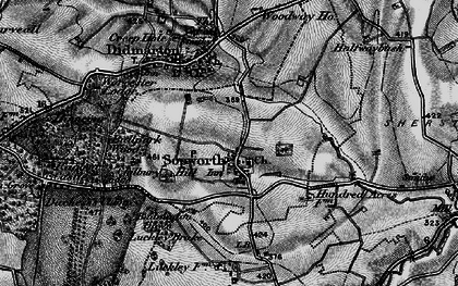 Old map of Bullpark Wood in 1897