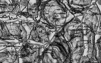 Old map of Sorley in 1897