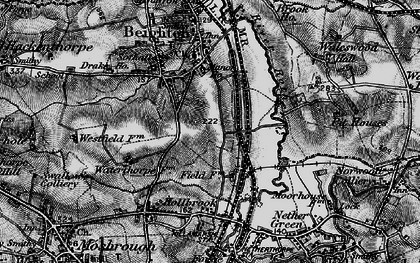 Old map of Sothall in 1896