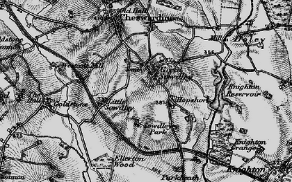 Old map of Soudley in 1897