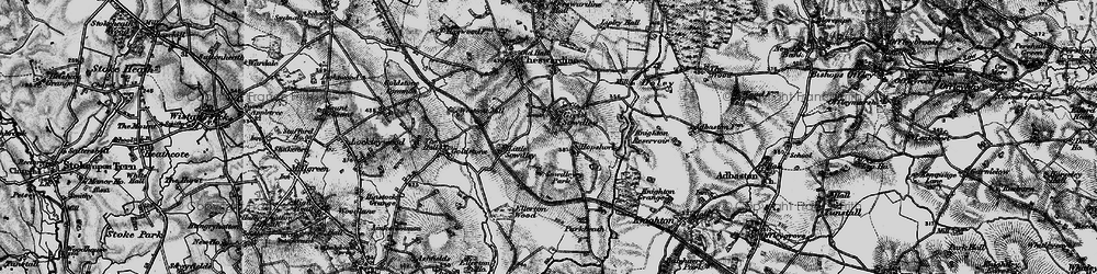 Old map of Soudley in 1897
