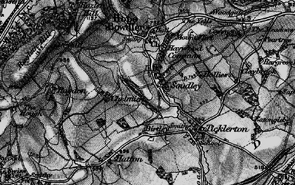 Old map of Soudley in 1899
