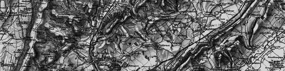 Old map of Soudley in 1899