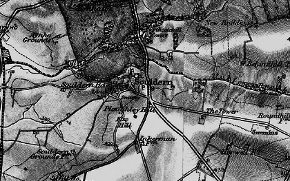 Old map of Souldern in 1896