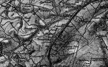 Old map of Branscombe's Loaf in 1898