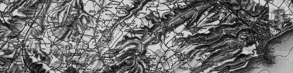 Old map of South Alkham in 1895