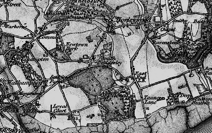 Old map of South Baddesley in 1895