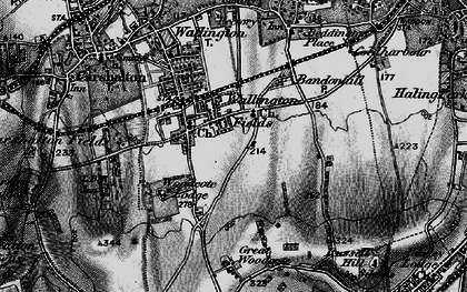Old map of South Beddington in 1895
