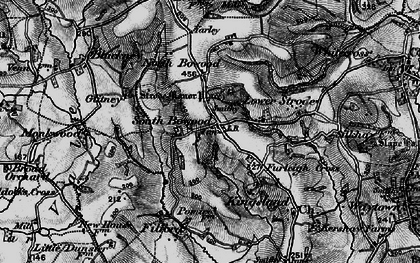 Old map of South Bowood in 1898