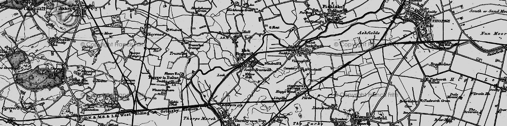 Old map of South Bramwith in 1895