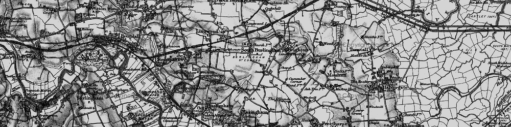 Old map of South Burlingham in 1898