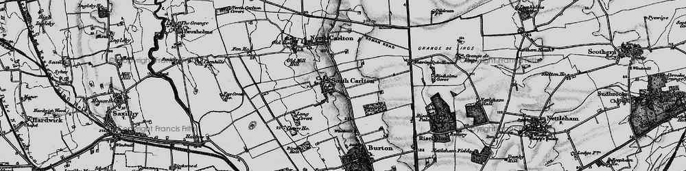 Old map of South Carlton in 1899