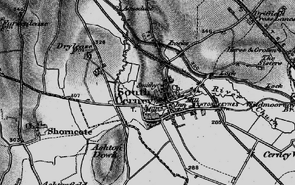 Old map of South Cerney in 1896