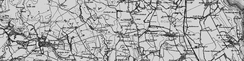 Old map of Brockleyhall Moor in 1897