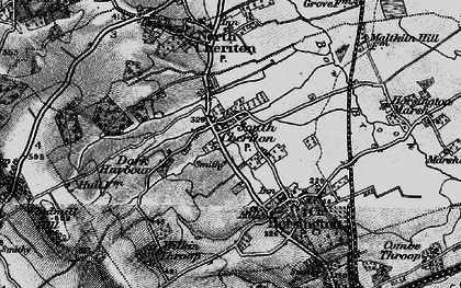 Old map of South Cheriton in 1898