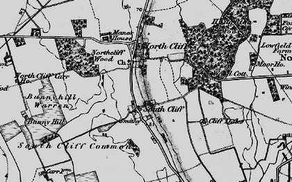 Old map of South Cliffe in 1898
