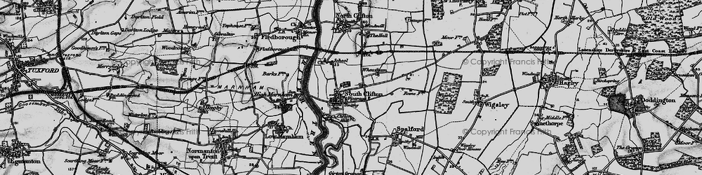 Old map of South Clifton in 1899