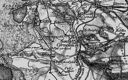 Old map of South Cornelly in 1897