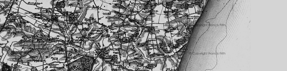 Old map of South Cove in 1898