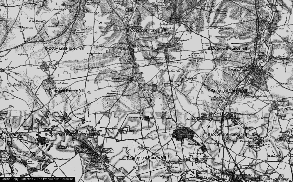 Old Map of Historic Map covering Whin Close Villa in 1898
