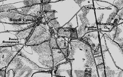 Old map of Whin Close Villa in 1898