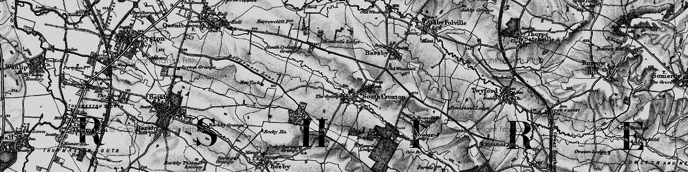Old map of Barsby Lodge in 1899