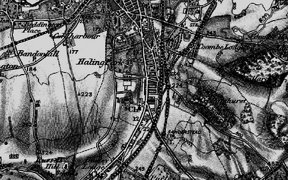 Old map of South Croydon in 1895