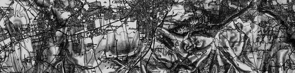 Old map of South Croydon in 1895