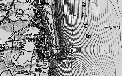 Old map of South Denes in 1898