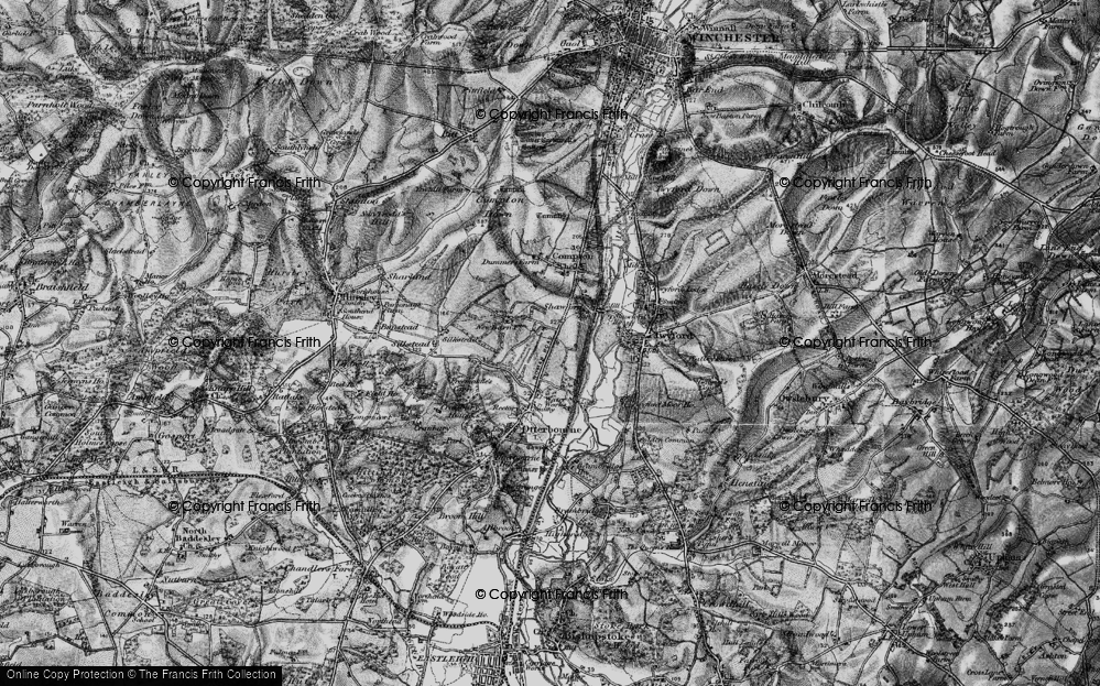 Old Map of South Down, 1895 in 1895