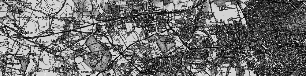 Old map of South Ealing in 1896