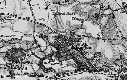 Old map of Ackthorpe Village in 1899