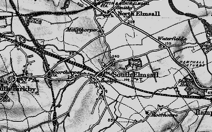 Old map of South Elmsall in 1896