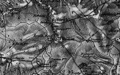 Old map of Blackend Spinney in 1896