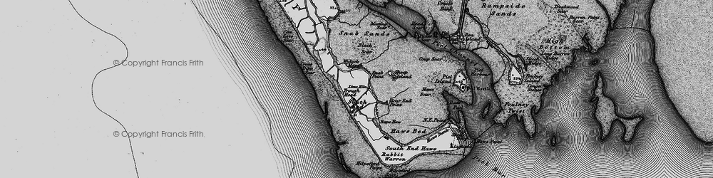Old map of Wylock Marsh in 1897