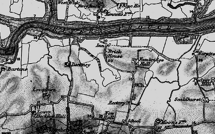 Old map of South Fambridge in 1896